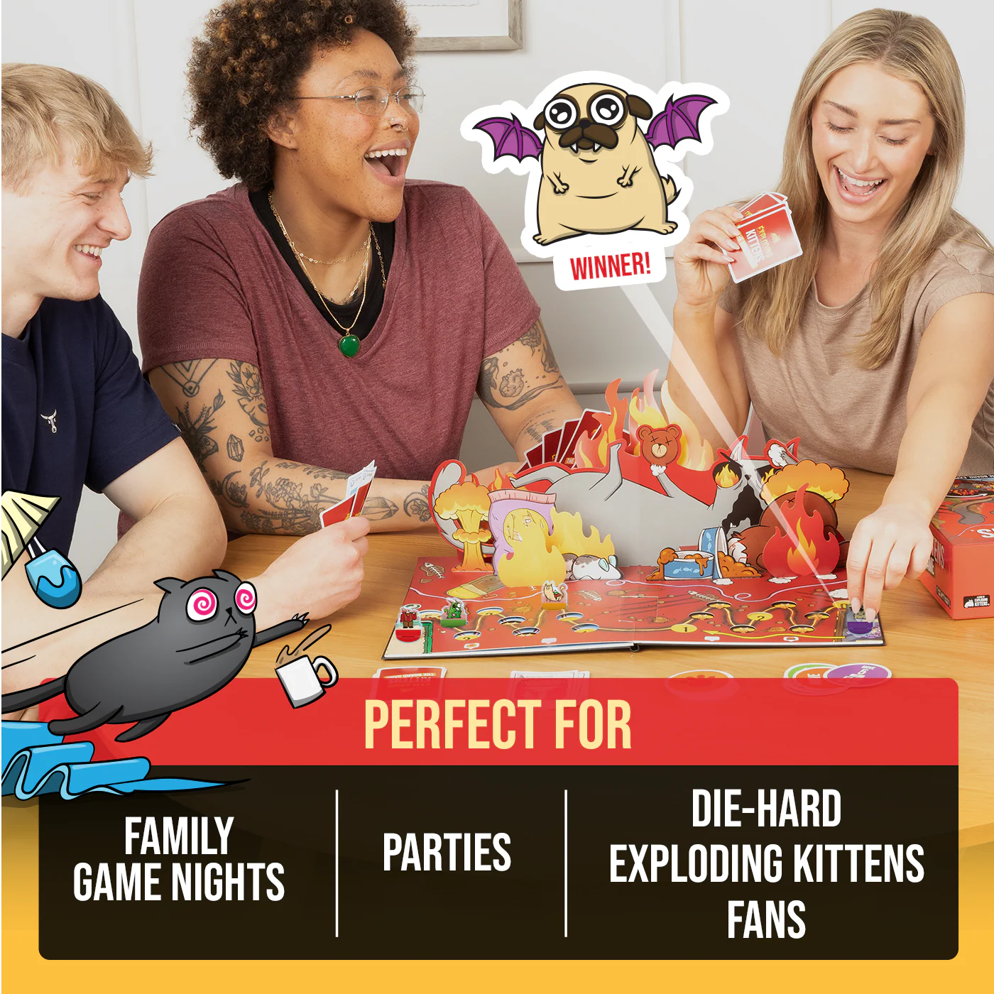 Exploding Kittens : The board game - Super Fan edition
