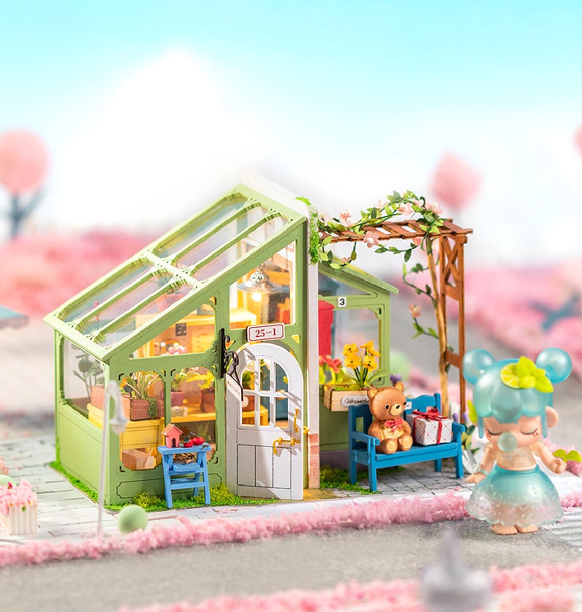 Robotime : DIY Miniature House - DG154 Spring Encounter Flowers