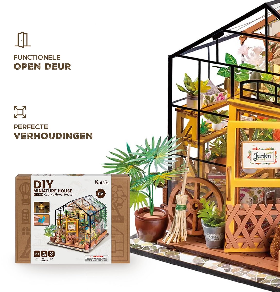 Robotime : DIY Miniature House - DG104 Cathy's Flower House