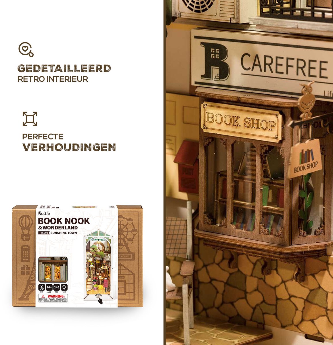 Robotime : Book Nook & Wonderland - TGB02 Sunshine Town