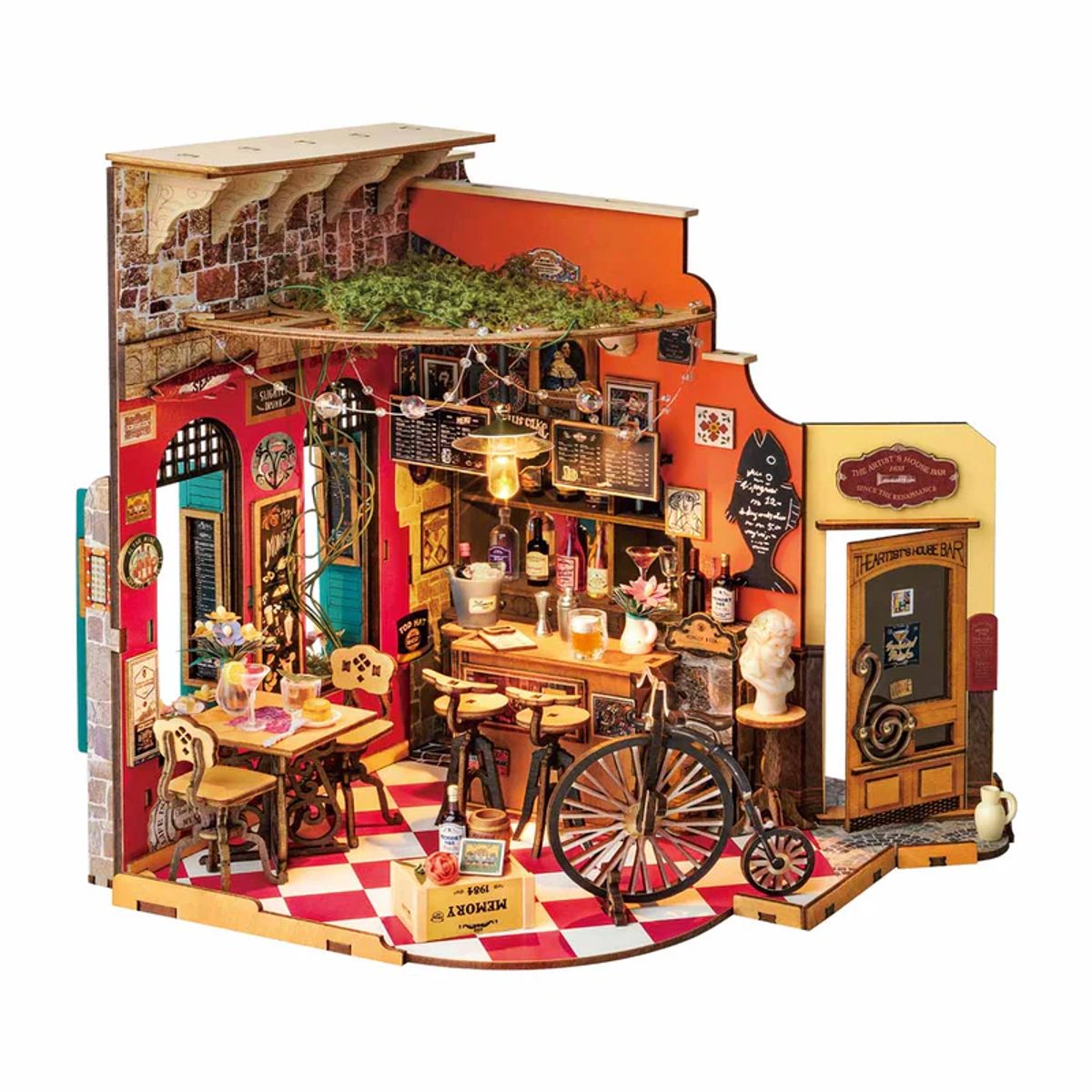 Robotime : DIY Miniature House - DG173 Cheer's Bar & Dining