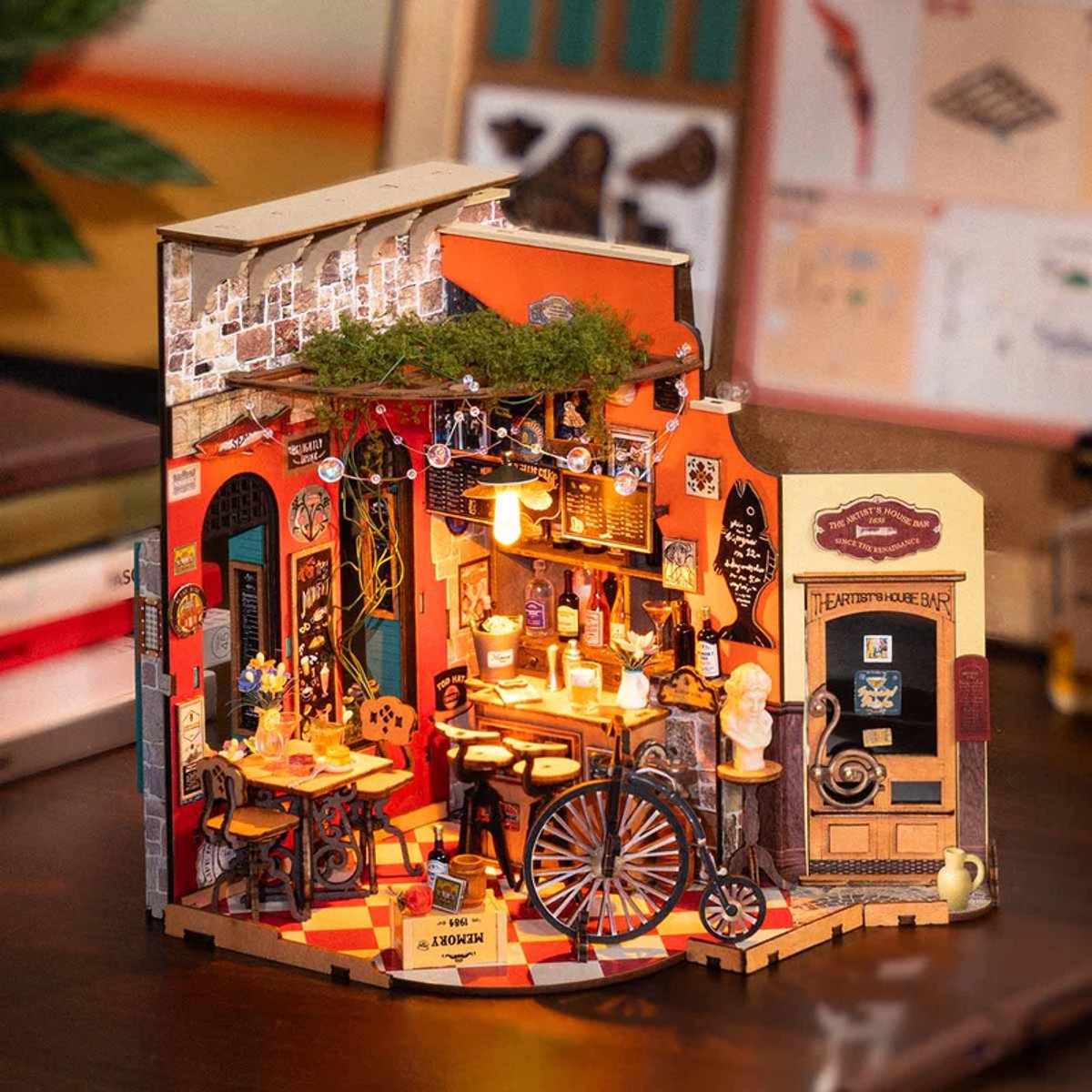 Robotime : DIY Miniature House - DG173 Cheer's Bar & Dining