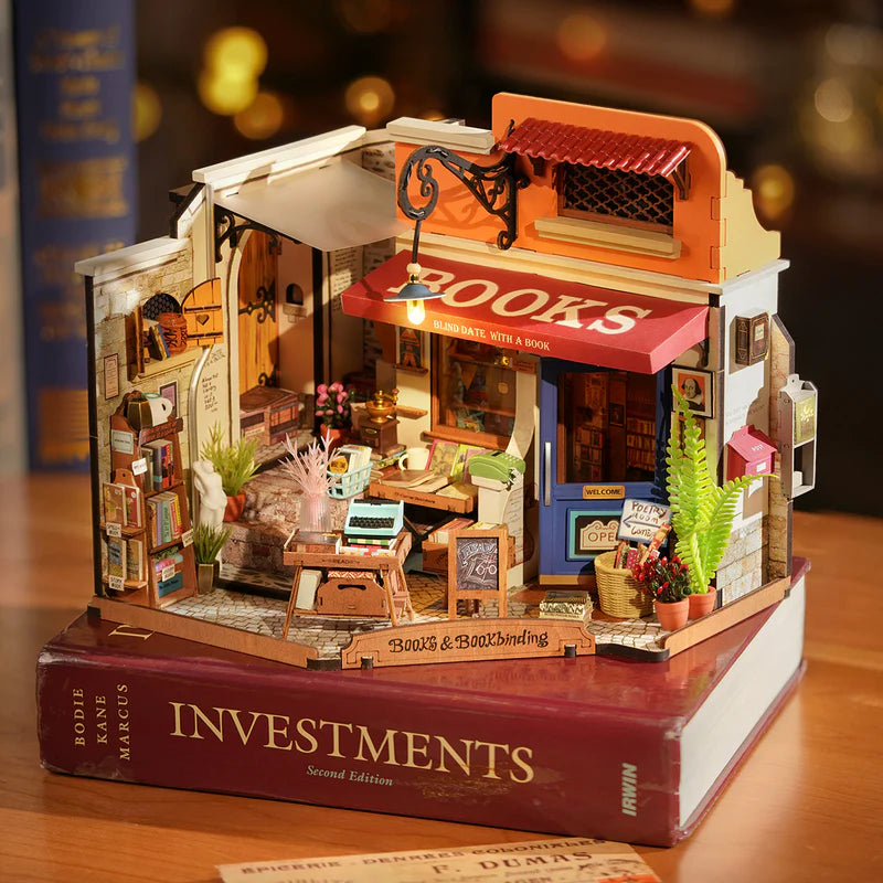 Robotime : DIY Miniature House - DG164 Corner Bookstore