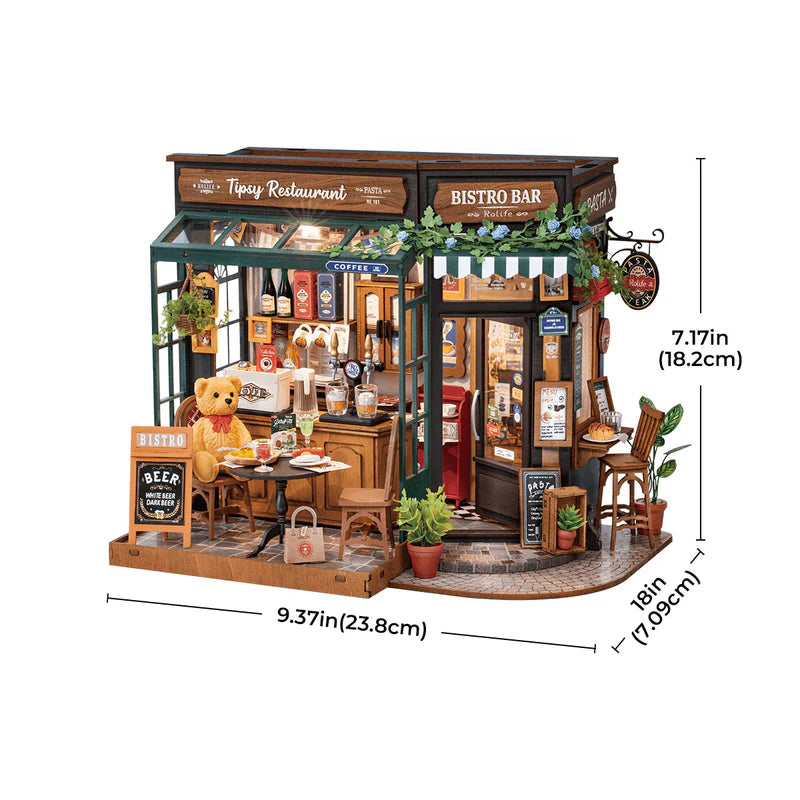 Robotime : DIY Miniature House - DG167 Tipsy Restaurant