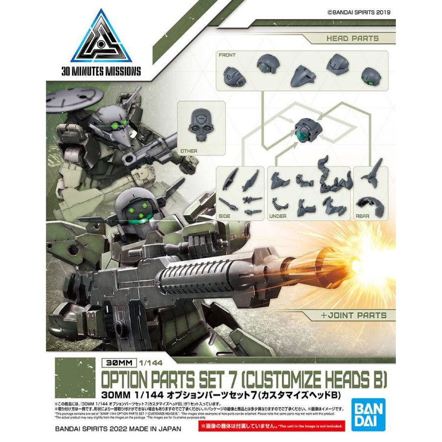 Option Parts Set 7 ( Customize Heads B ) 30MM 1/144