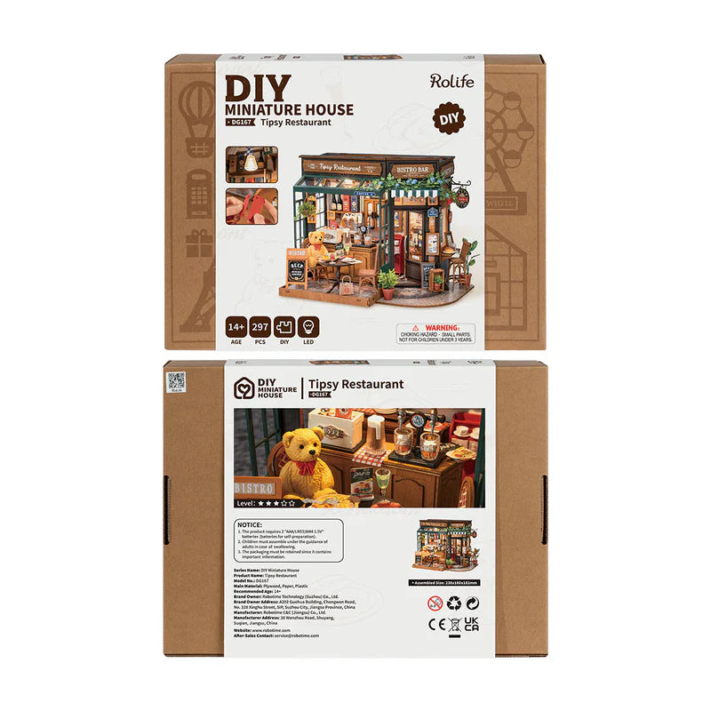 Robotime : DIY Miniature House - DG167 Tipsy Restaurant