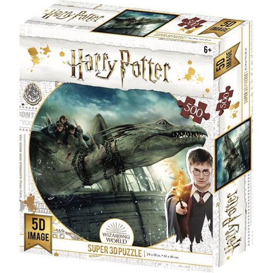 Wizarding World : Harry Potter Gringotts Dragon 3D image puzzle (500pc)