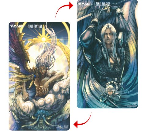 Ultra Pro Magic: The Gathering - Final Fantasy Double-Sided Playmat: Sephiroth, Fabled Soldier / Sephiroth, One-Winged Angel