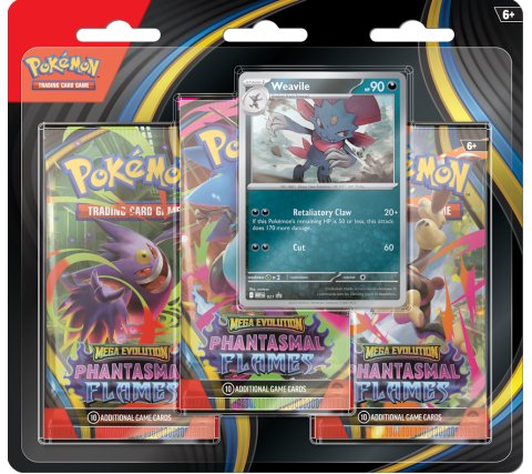 Pokemon - Phantasmal Flames 3 Booster Blister