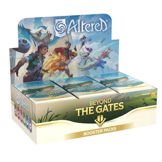 Altered TCG: Beyond The Gates booster display