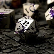 Elderwyrm metal RPG dobbelstenen
