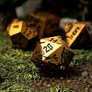 Ancient Cuprem metalen RPG dobbelstenen