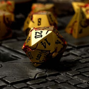 Wyrmgold metalen RPG dobbelstenen