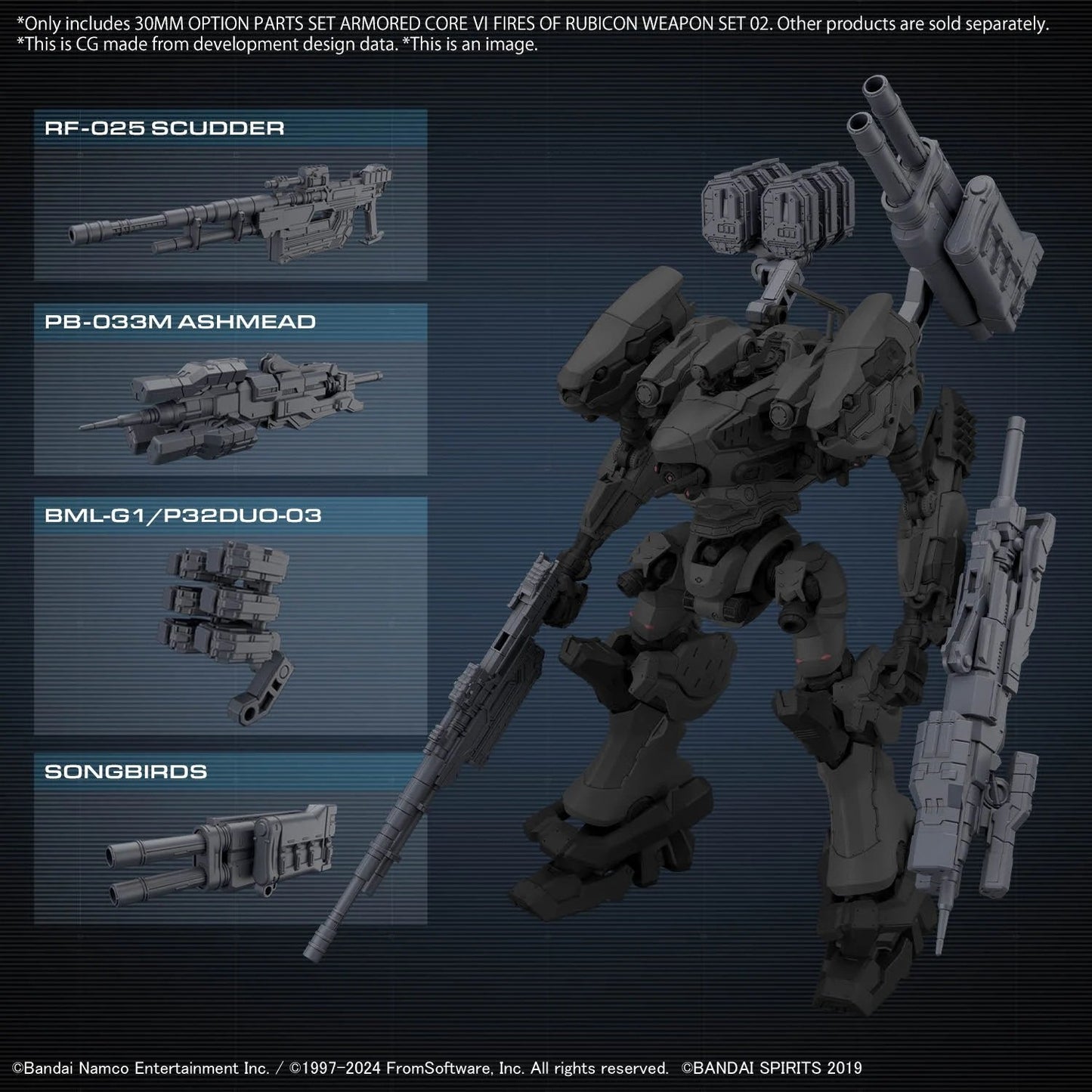 30MM - Option parts set Armored Core VI Weapon set 02 - Model Kit