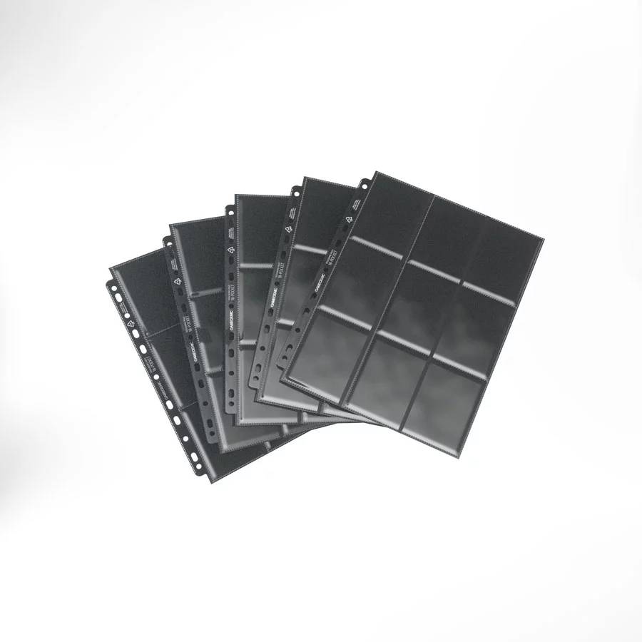 Gamegenic : Sideloading 18-Pocket Pages Black (10 pack)