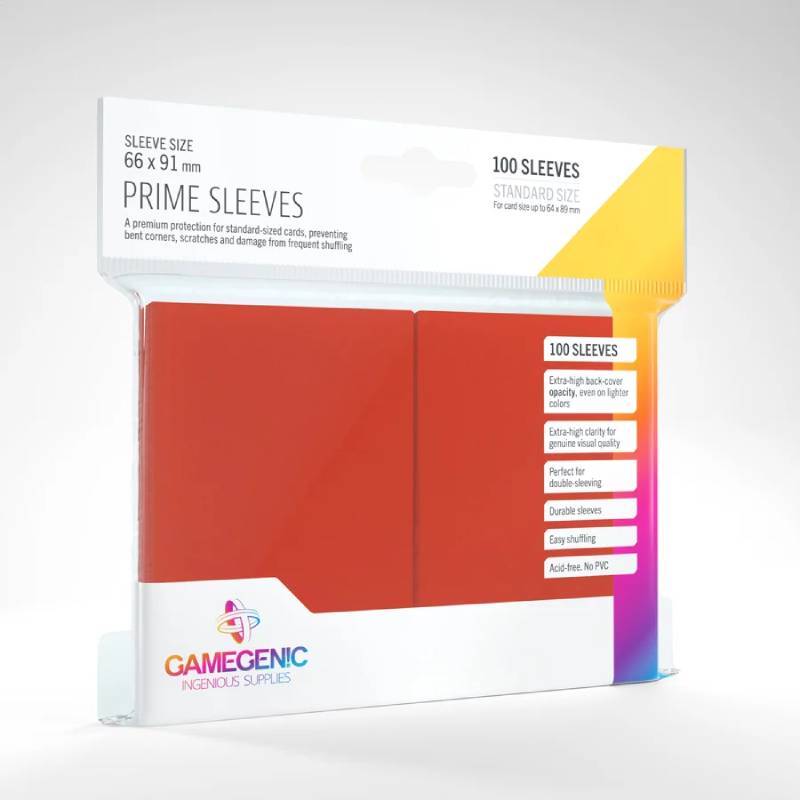 Gamegenic : Sleeves Prime Red (100)