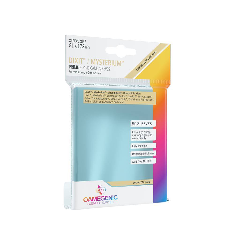 Gamegenic : Board Game Sleeves (90) Colour Code Sand: Dixxit/Mysterium (81mm x 122mm)