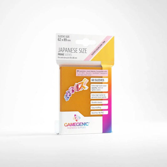 Gamegenic : Sleeves Prime Japanese size Oranje (60)