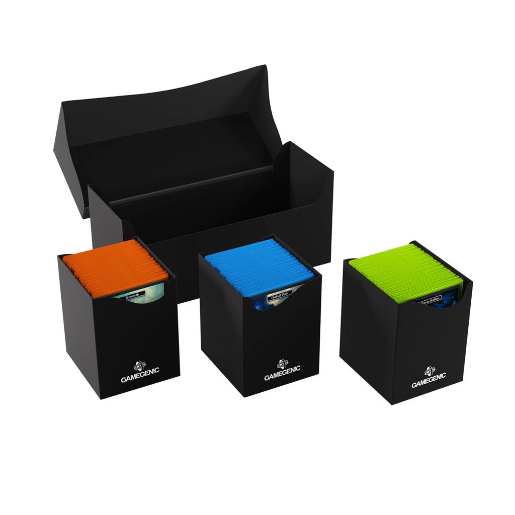 Triple DECKBOX DECK HOLDER 300+ BLACK
