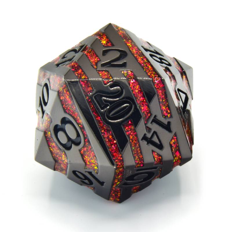 Crit Stones RPG Dice : Pyroblade 33mm D20