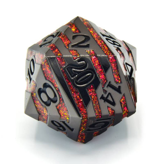 Crit Stones RPG Dice : Pyroblade 33mm D20