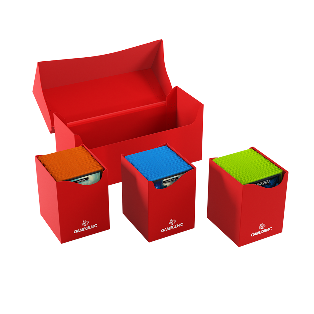 Triple DECKBOX DECK HOLDER 300+ RED