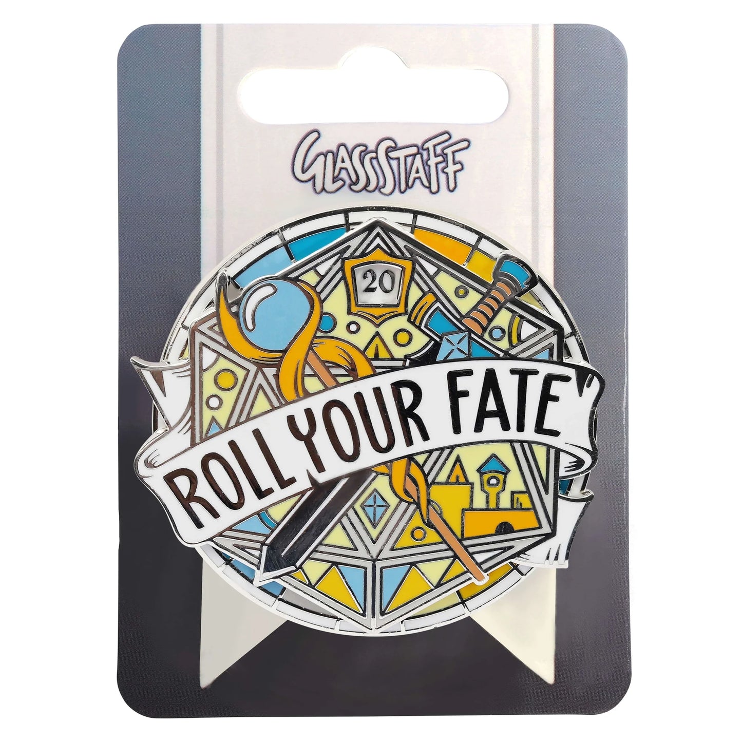 GlassStaff - Roll Your Fate Spinner Pin