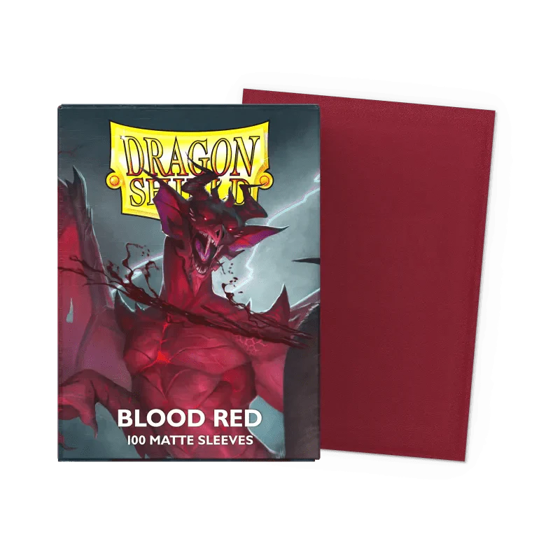 Dragon Shield Matte Sleeves: Blood Red (100 stuks)