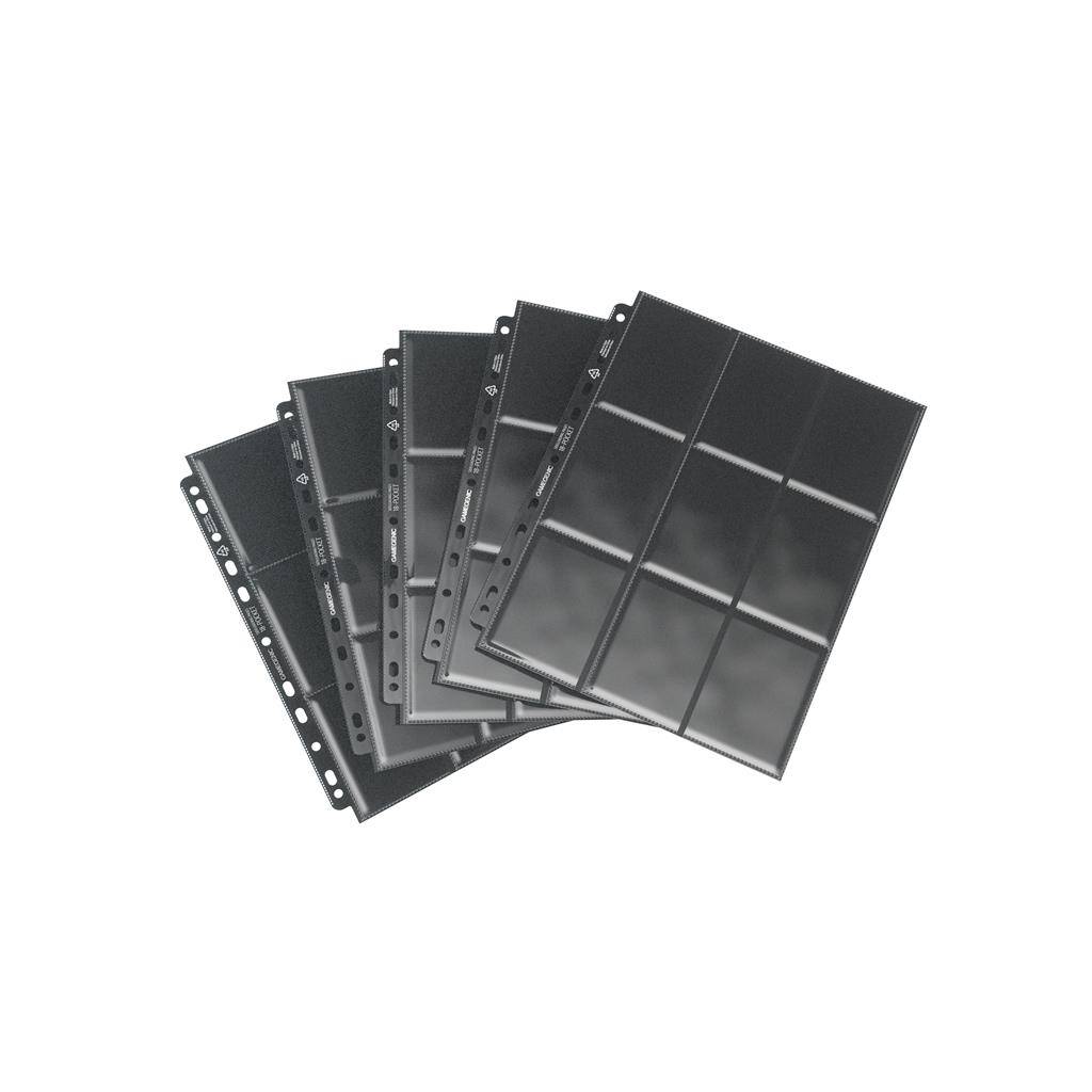 Gamegenic : Sideloading 18-Pocket Pages Black (50 pack)