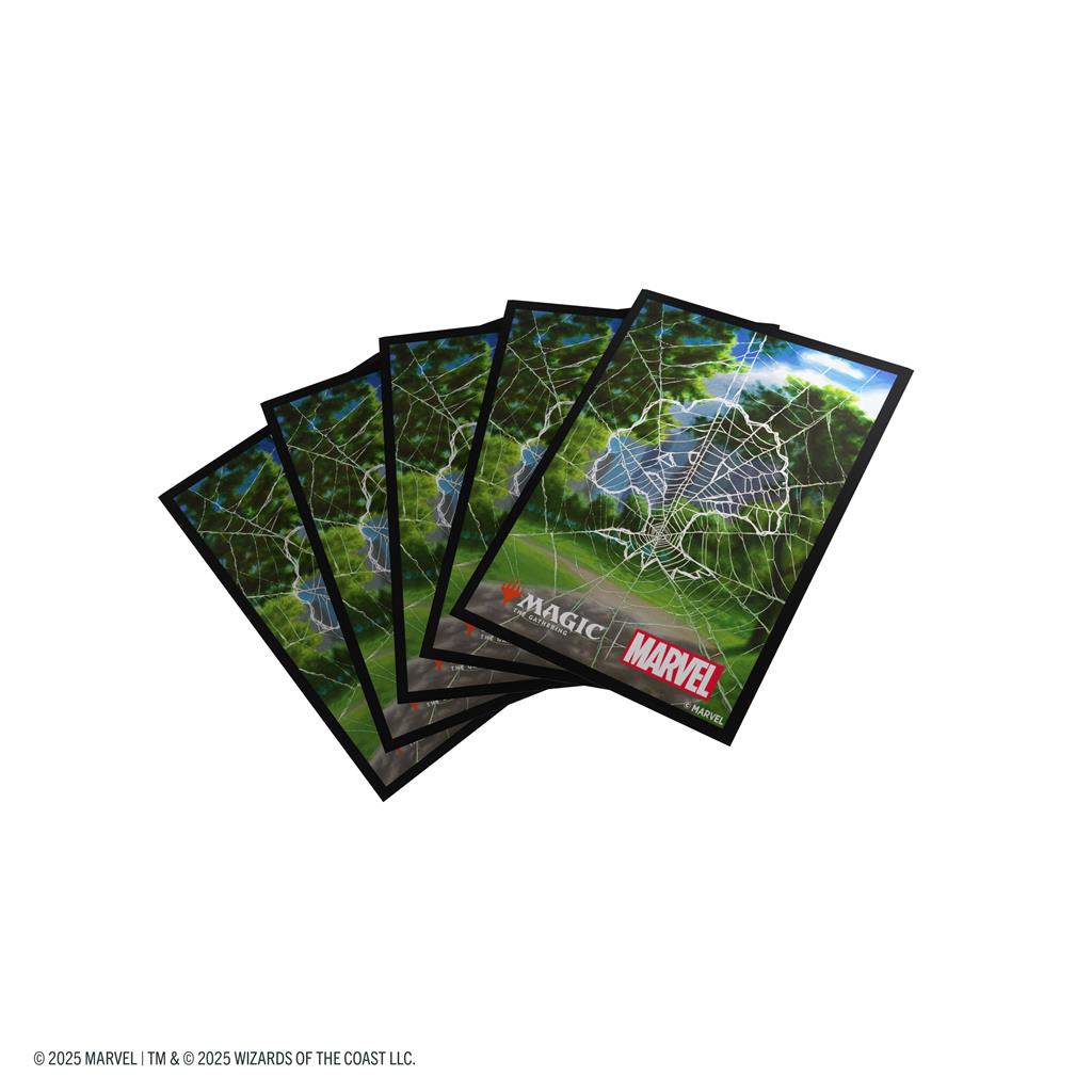Magic: The Gathering | Marvel's Spider-Man Premium Art Sleeves - Spider-Man Forest