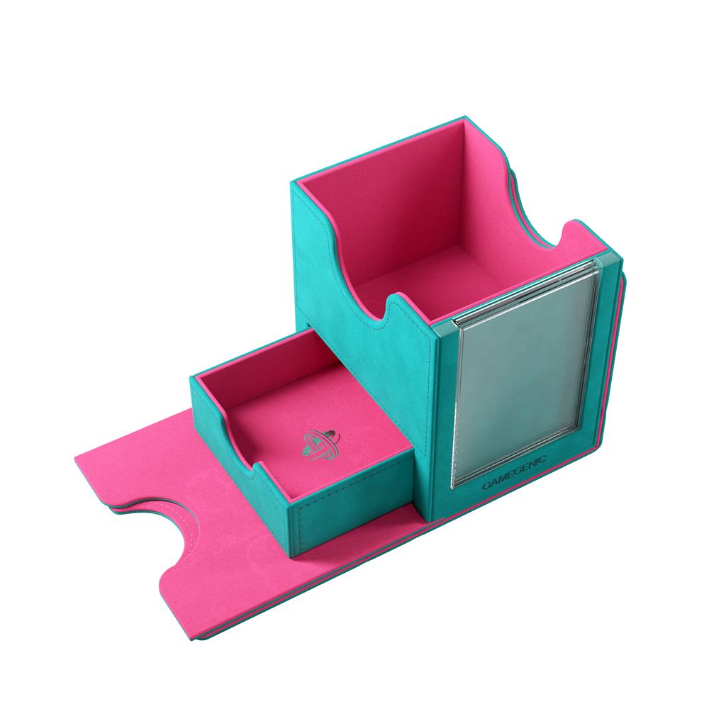 GameGenic - DECKBOX Sidekick Pro 100+ XL Teal/Pink