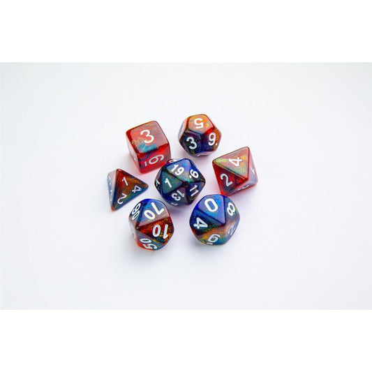 DICE GALAXY SERIES MARS RPG DICE SET 7PCS