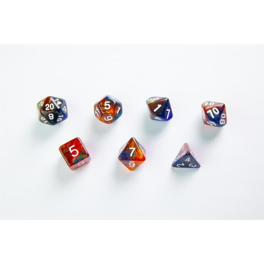 DICE GALAXY SERIES MARS RPG DICE SET 7PCS