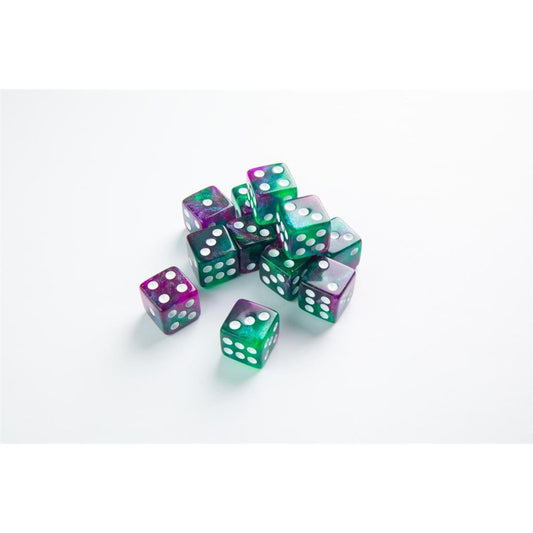 DICE GALAXY SERIES AURORA D6 DICE SET 12PCS