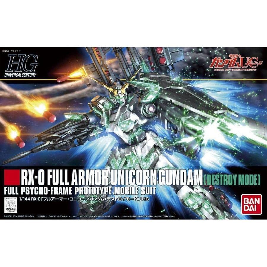 RX-0 Full Armor Unicorn Gundam (Destroy Mode) HGUC 1/144