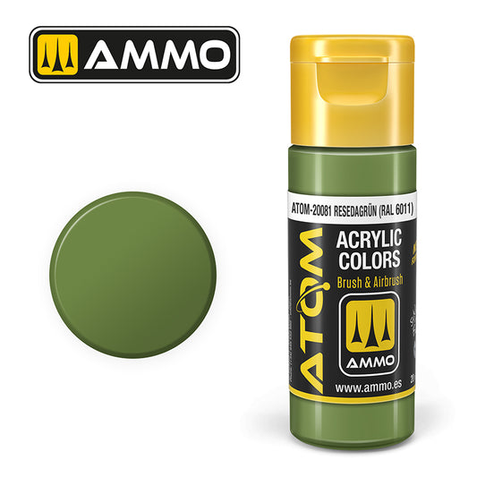 Ammo - Mig : Atom - Resedagrun RAL 6011 20ML