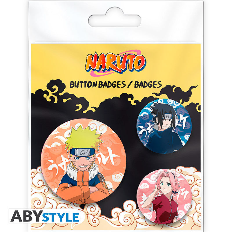 Naruto button badges