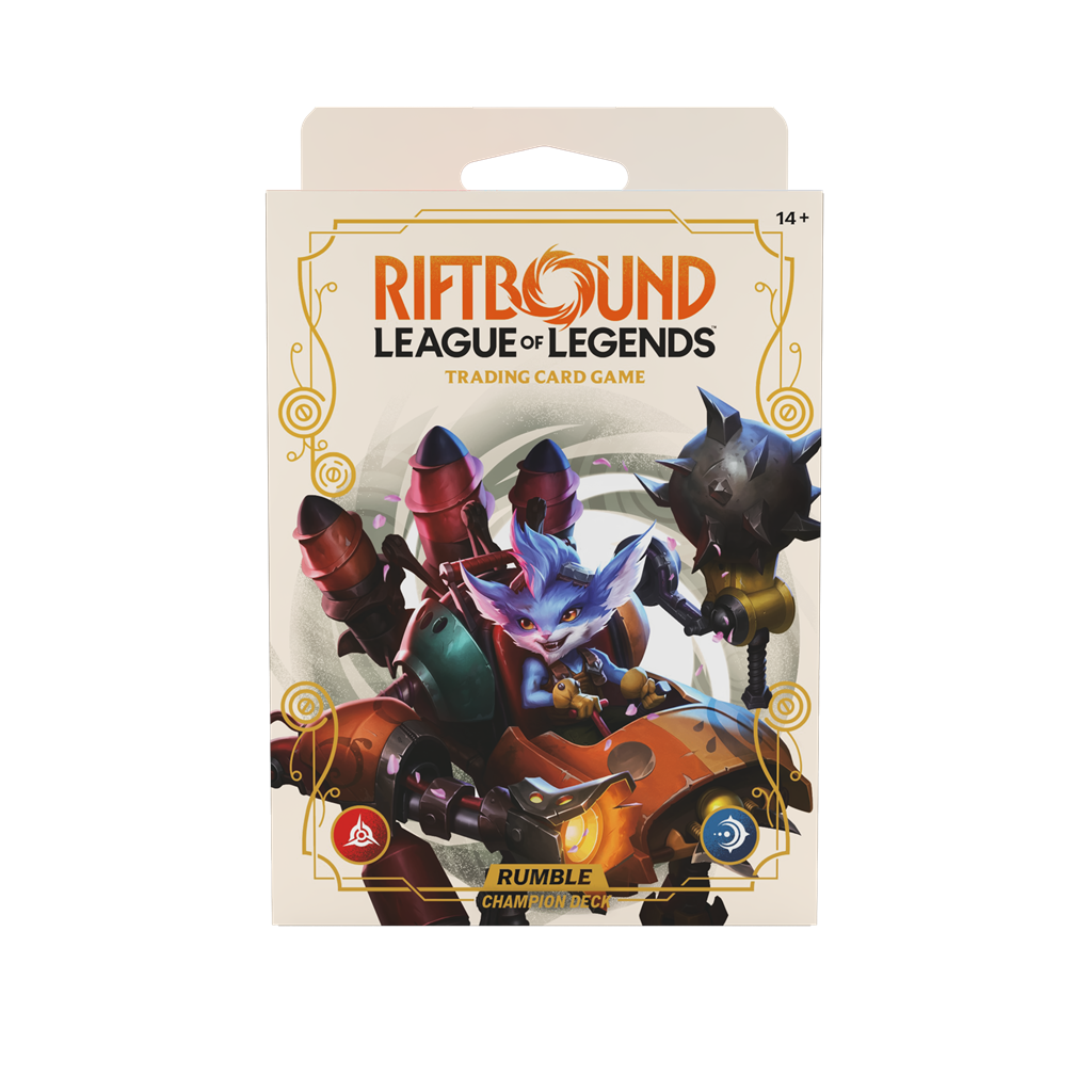 Riftbound TCG - League of Legends Spiritedforged Champion Deck : Rumble