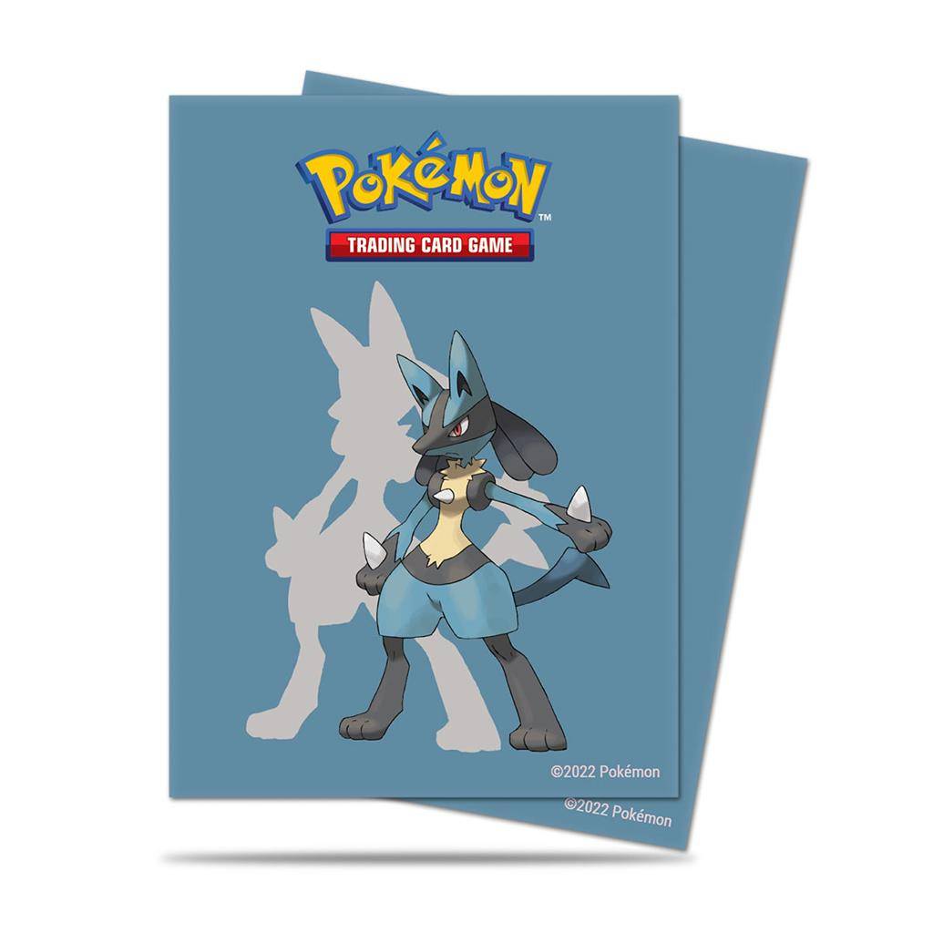Pokemon TCG : Ultra Pro Card Sleeves - Lucario ( 100 Sleeves )