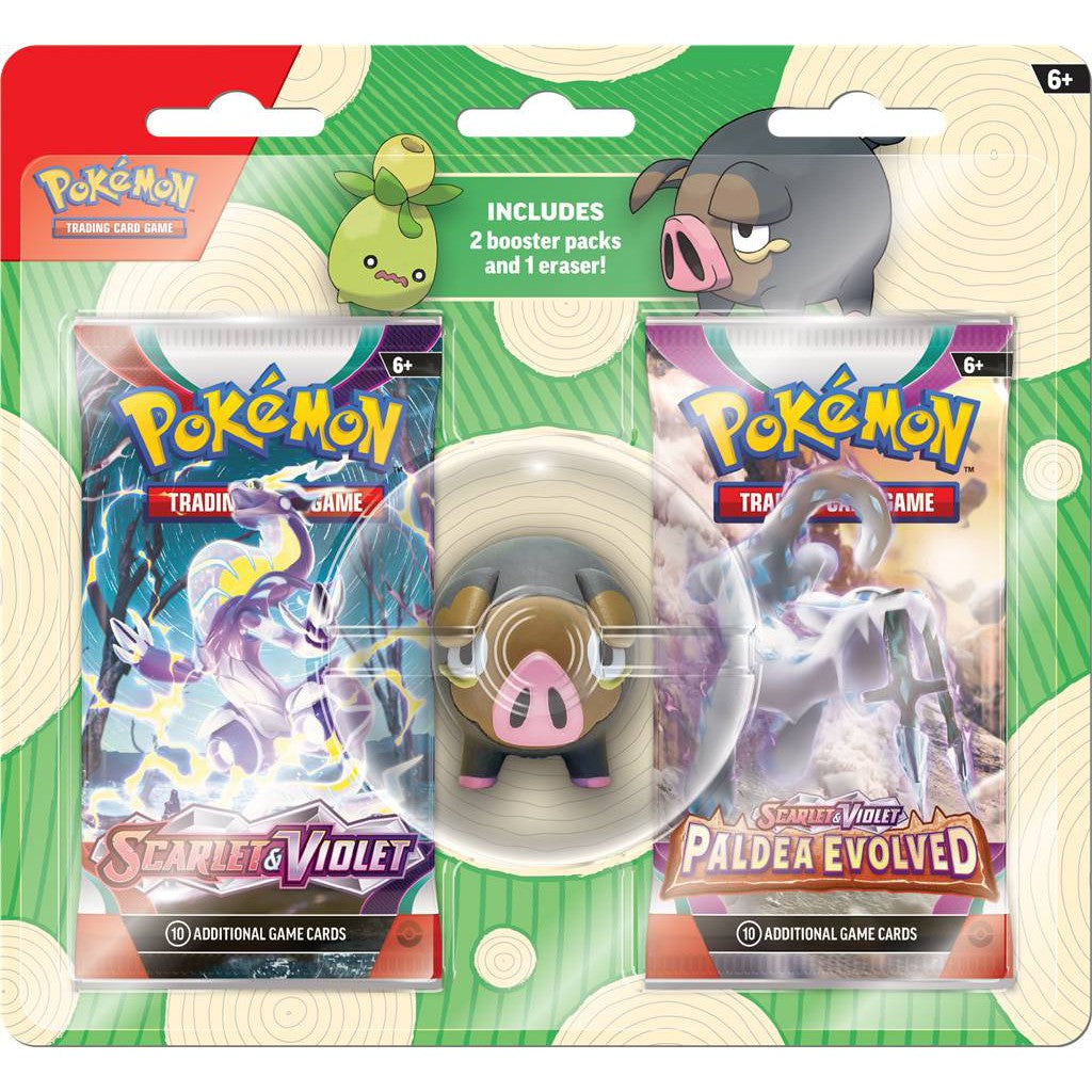 Pokemon TCG : Scarlet & Violet Eraser Blister Pack Smoliv / Lechonk
