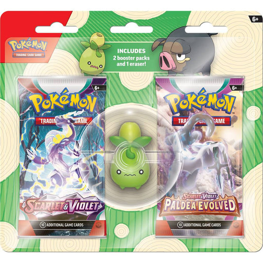 Pokemon TCG : Scarlet & Violet Eraser Blister Pack Smoliv / Lechonk