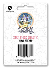 Stat Block Chaotic Sticker