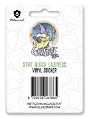 Stat Block Laziness Sticker
