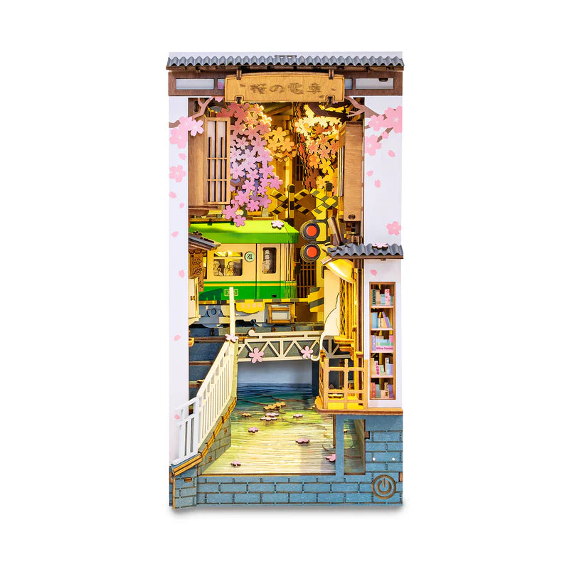 Robotime Book Nook Sakura Densha