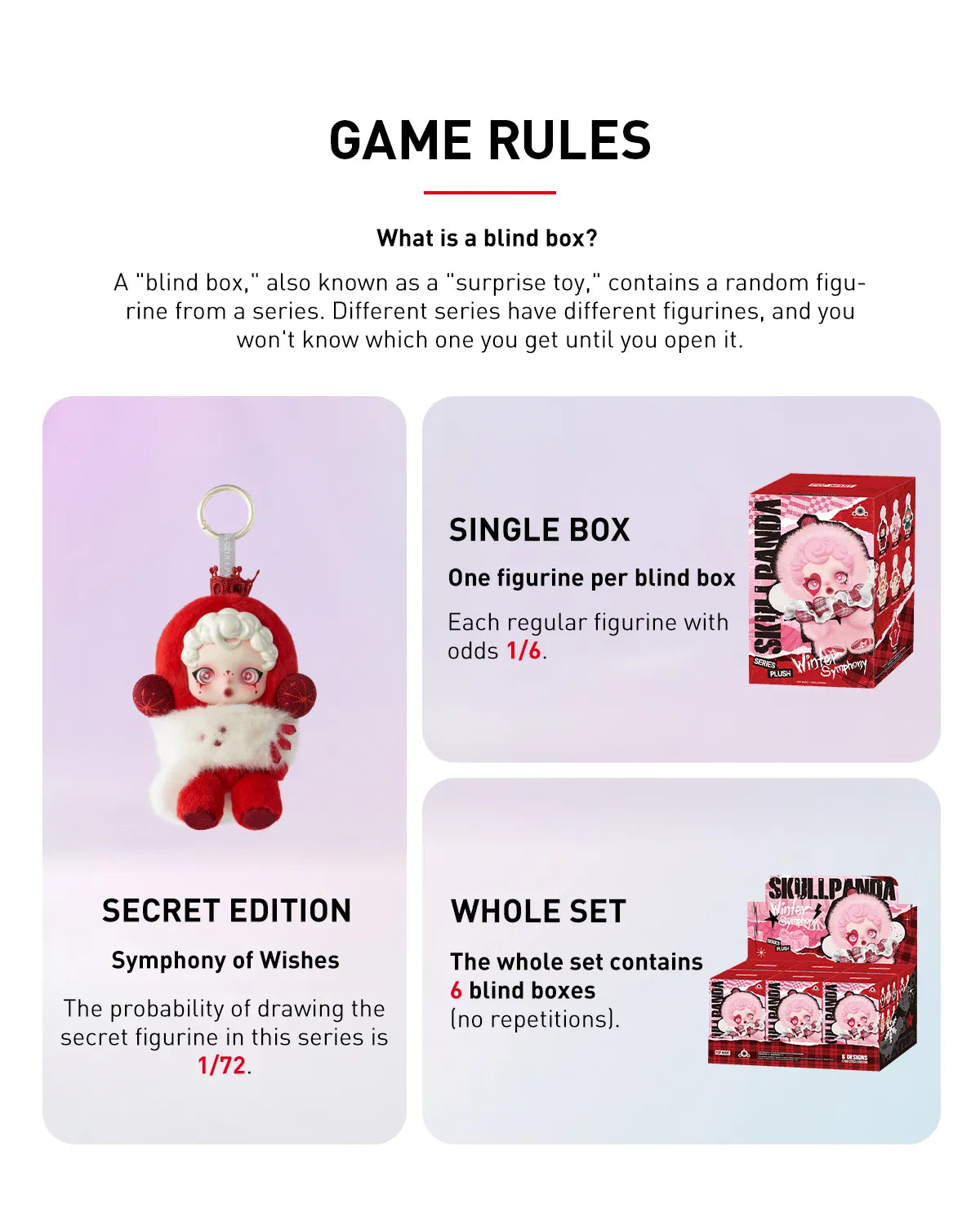 Popmart - SKULLPANDA Winter Symphony Series Plush