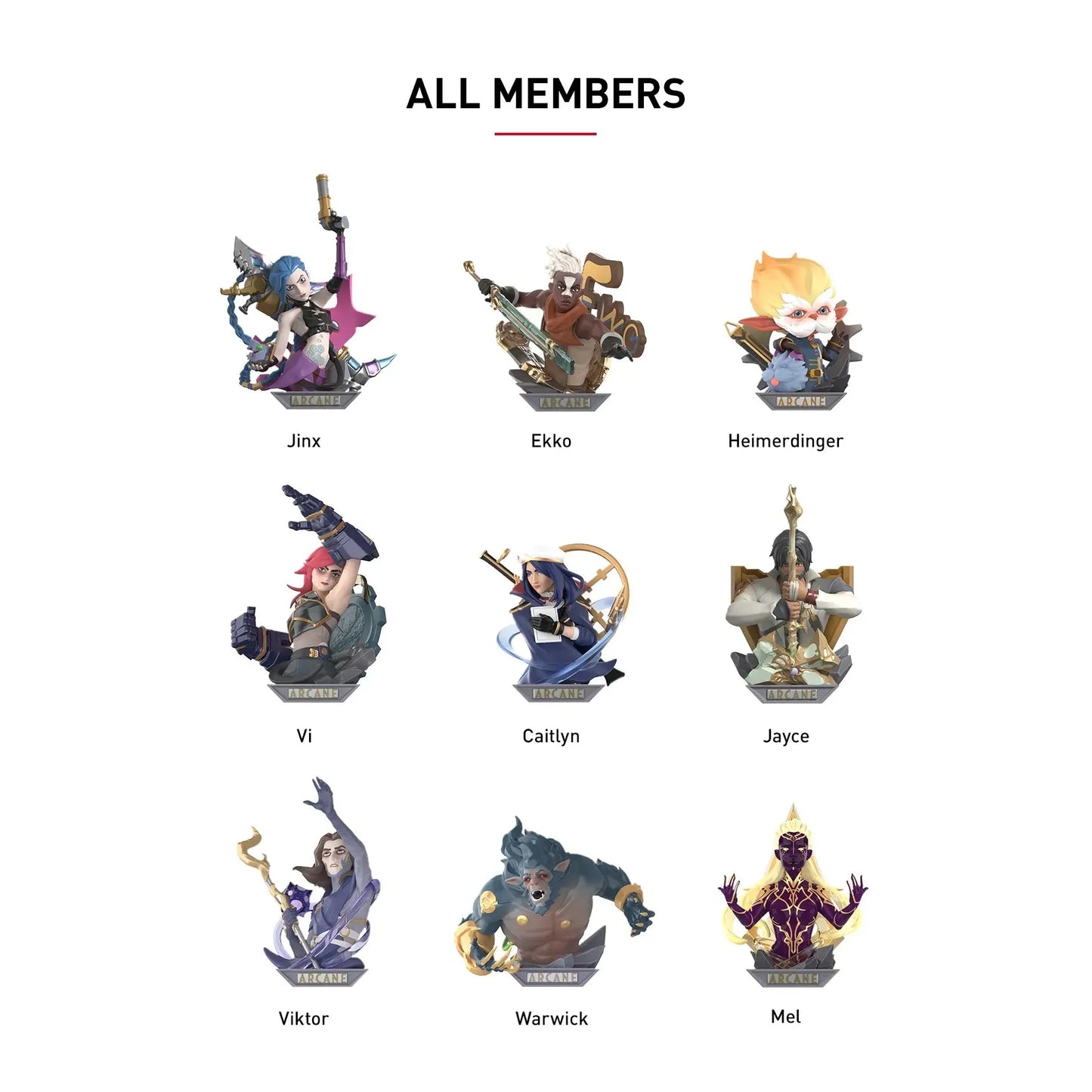 Popmart - League of Legends: Arcane Series Figures