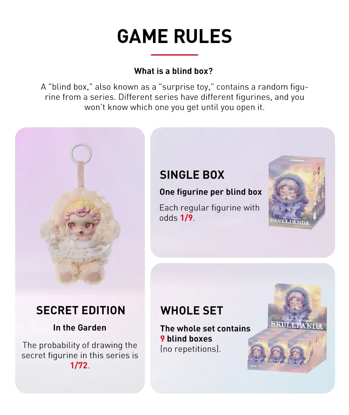 Popmart - SKULLPANDA L’impressionnisme Series