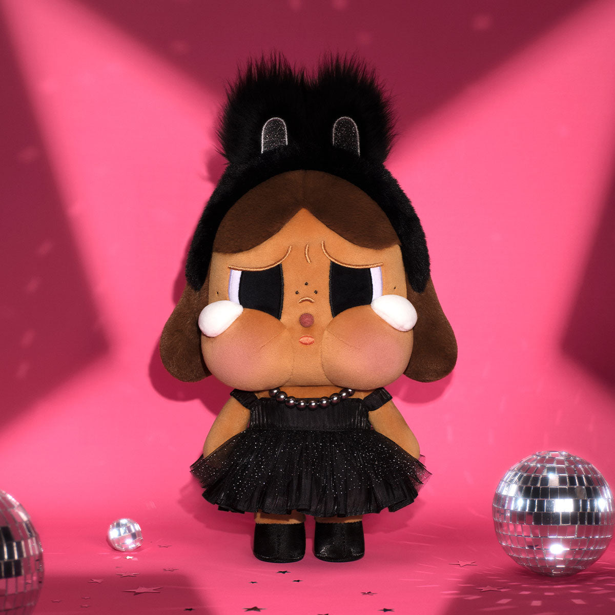 Popmart - CRYBABY SHINY SHINY SERIES-Plush Doll (Black)