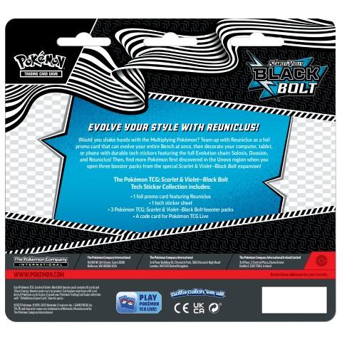 Pokemon TCG : Scarlet & Violet - Black Bolt Tech Sticker Blister - Reuniclus