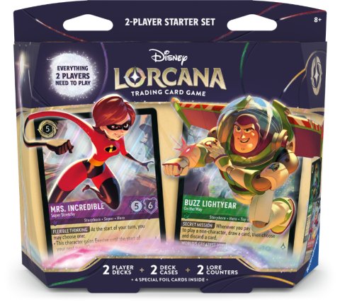 Disney Lorcana - Wilds Unknown 2-Player Starter Set: Mrs. Incredible & Buzz Lightyear